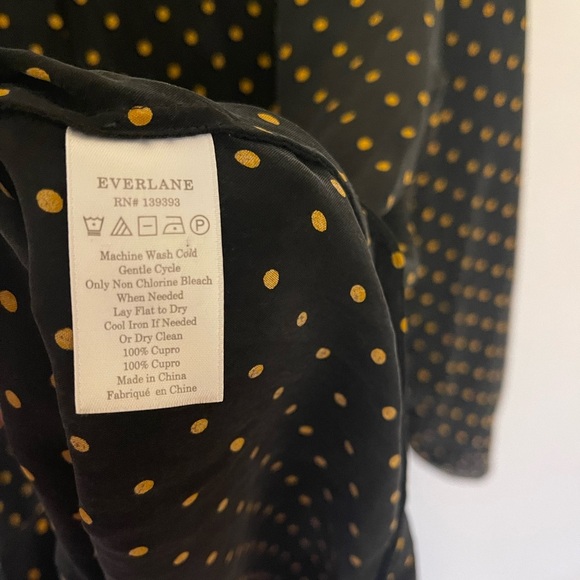 Everlane Silky Oversized Polka Dot Shirt 12 - Picture 7 of 8